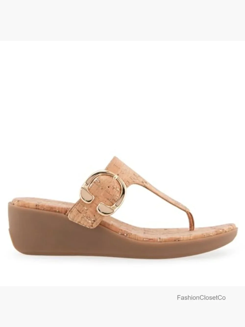Wedge Sandal with Memory Foam Footbed and Ankle Strap